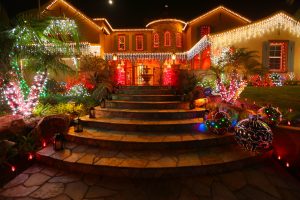 christmas light installation