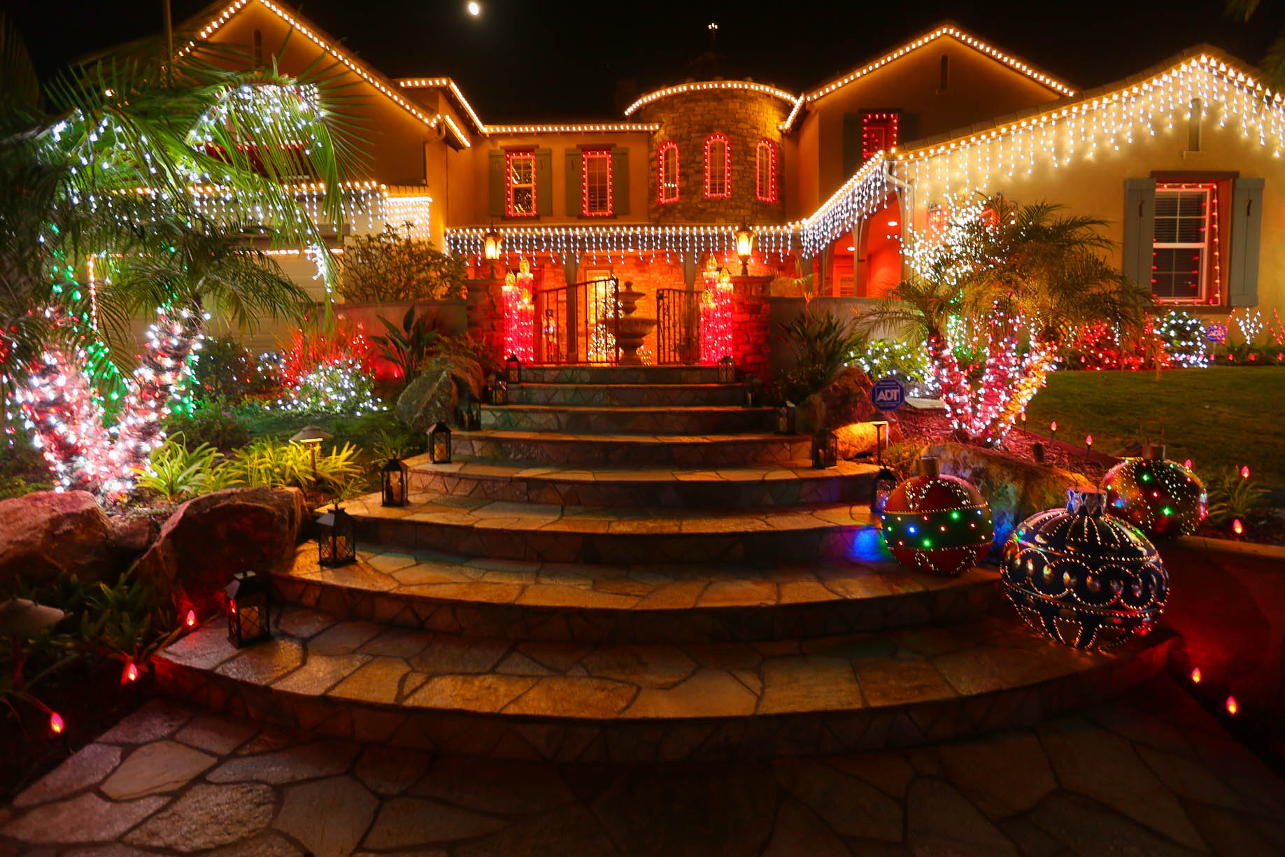 christmas light installation