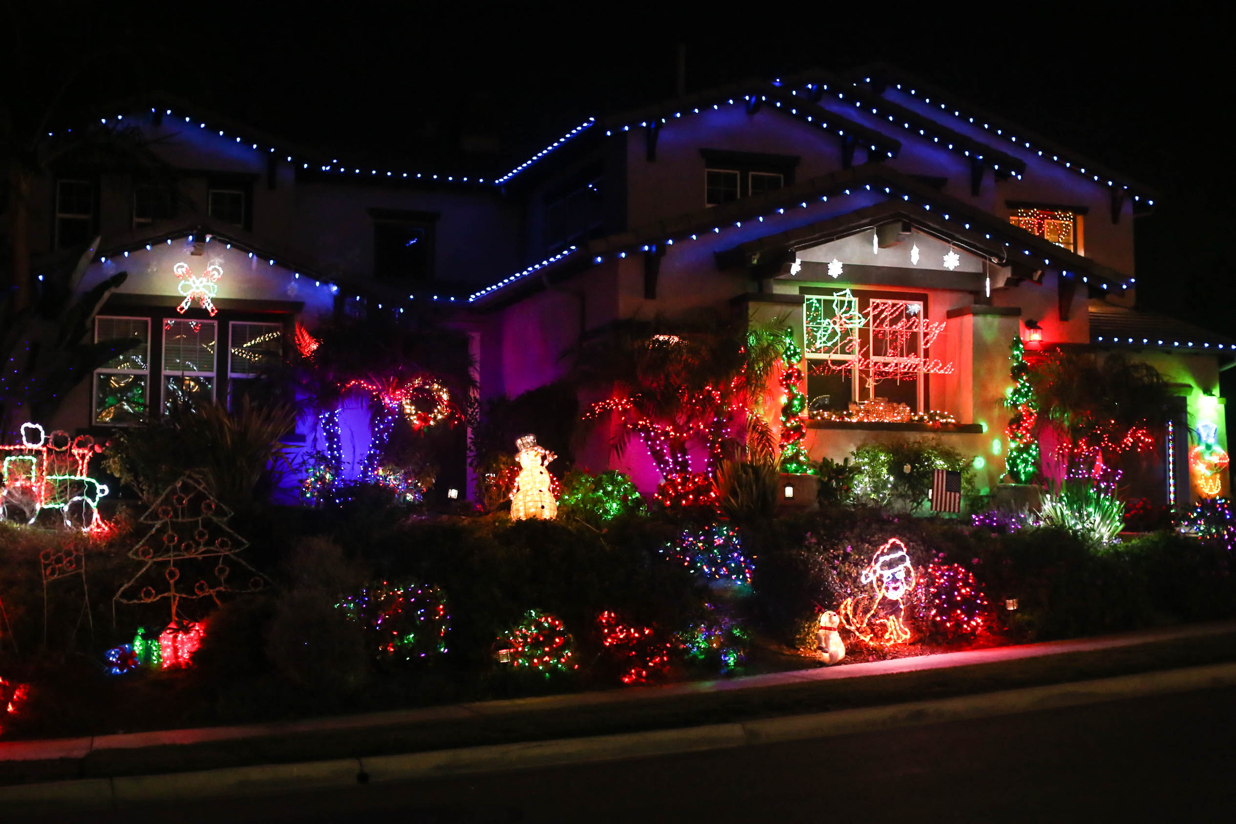 san diego holiday light installation